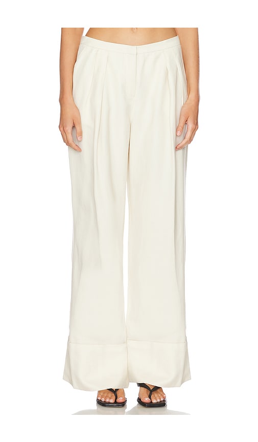 FAITHFULL THE BRAND HOSE SOLEIL in Ivory. Größe XS. Also in M