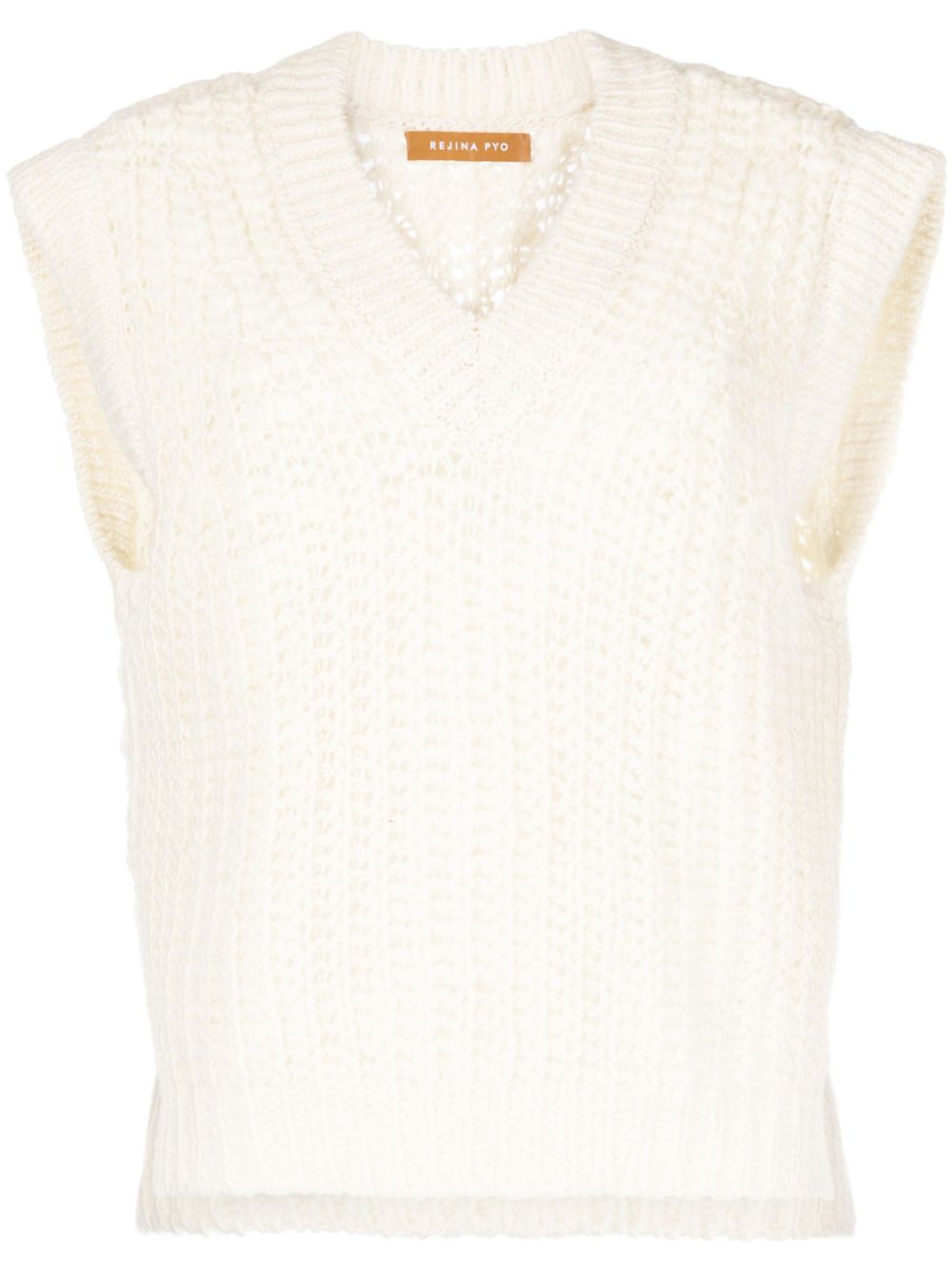 Dan ribbed-knit wool top - White
