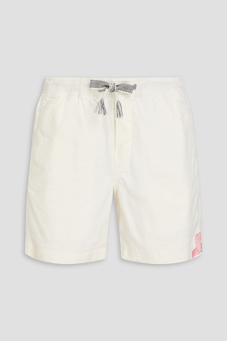 Ambrose cotton-blend twill drawstring shorts - White - 32