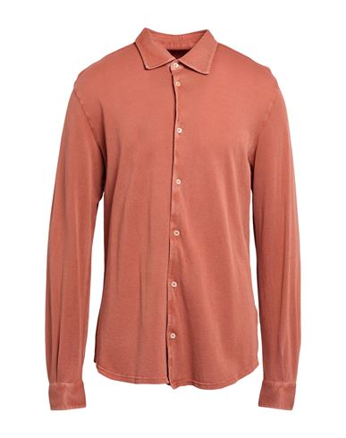 Man Shirt Tan Size 50 Cotton