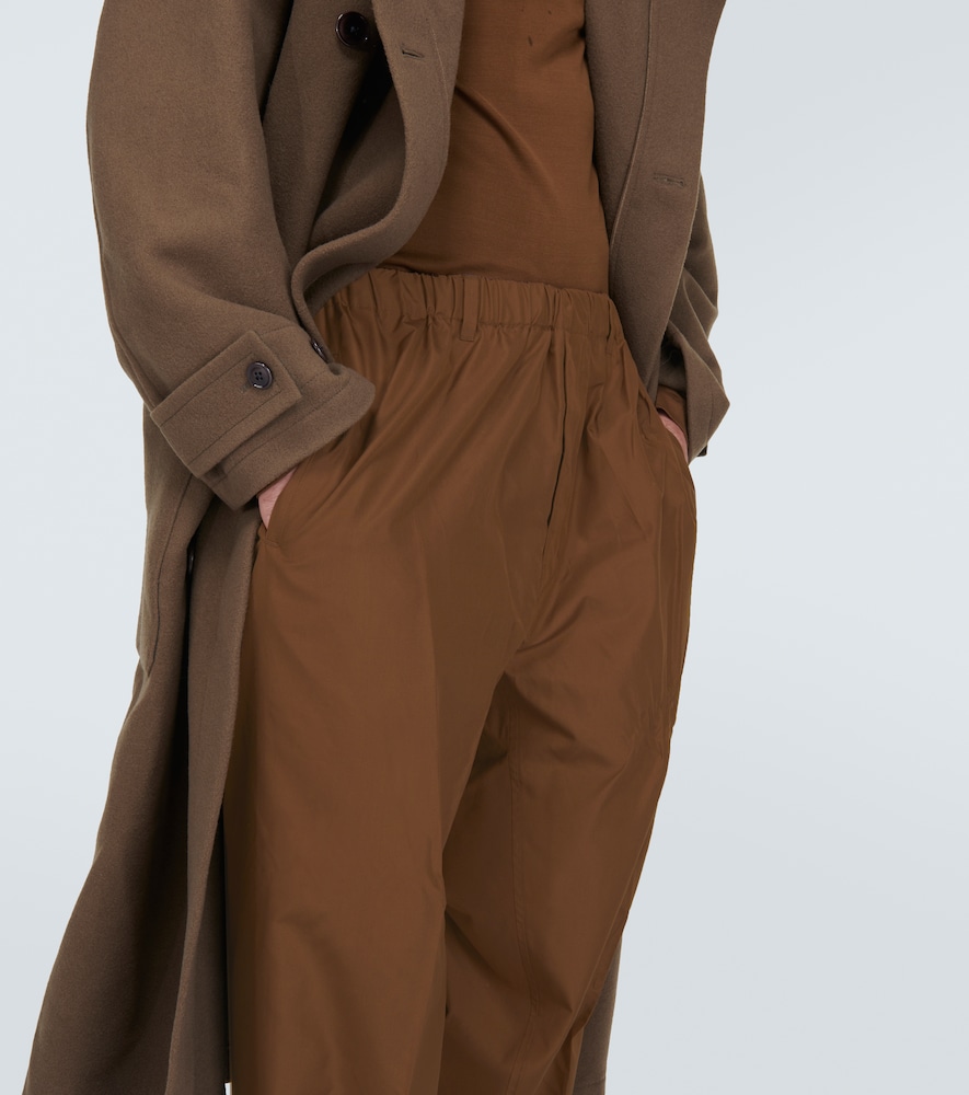 Silk straight pants