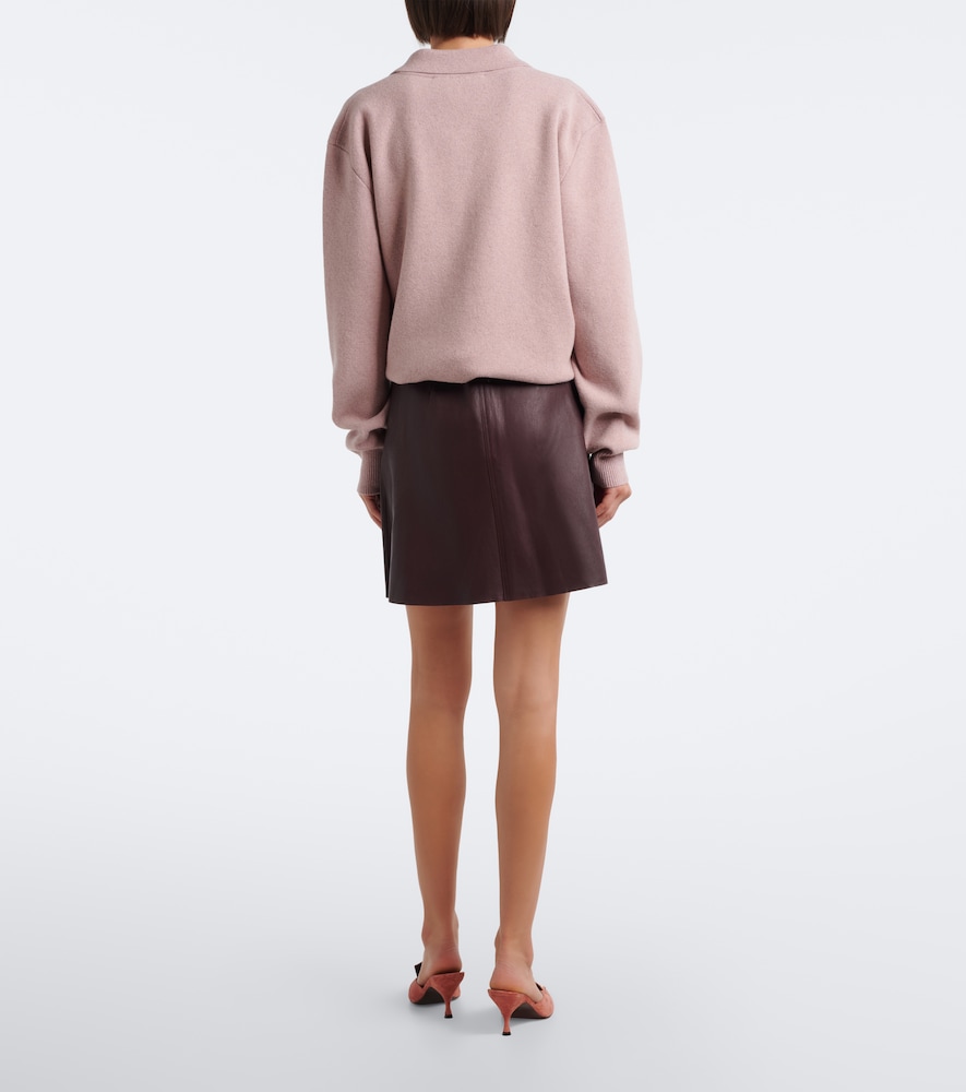 Lucie leather miniskirt