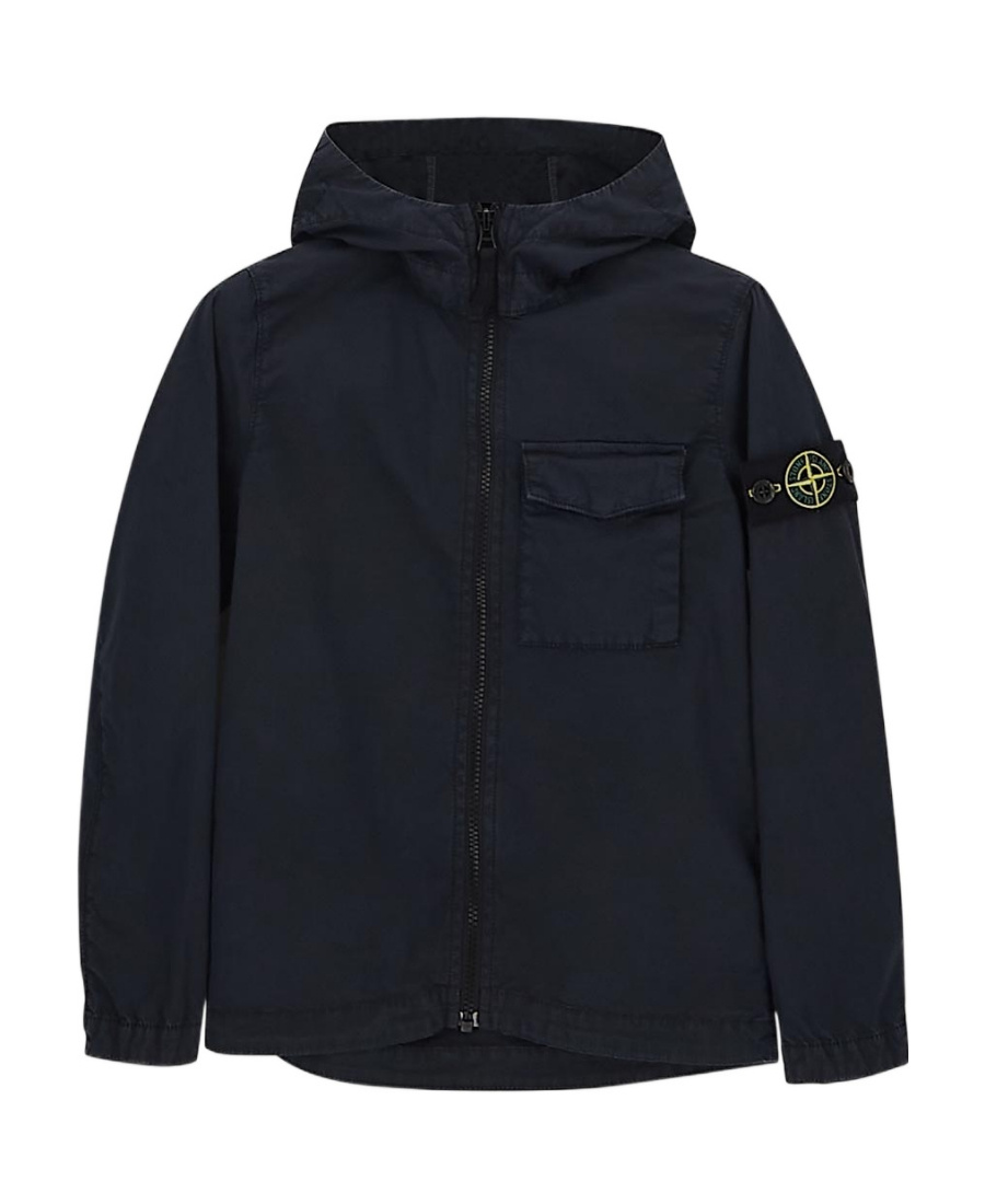 Crinkled cotton-jersey hoodie jacket