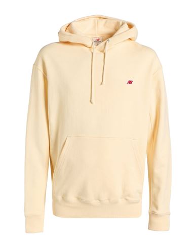 Man Sweatshirt Pastel yellow Size L Cotton