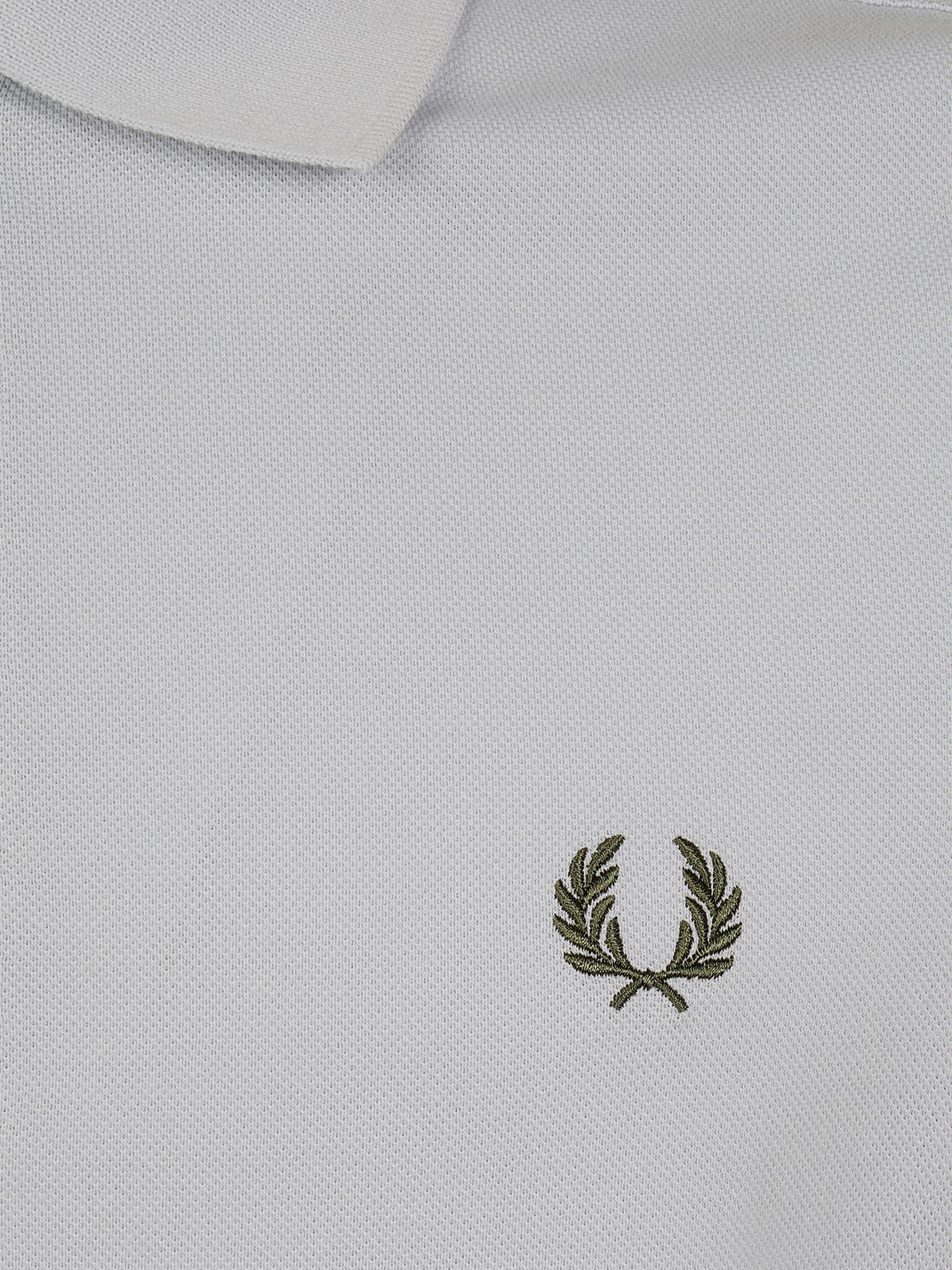 Short-Sleeved Cotton Polo Shirt with Embroidered Chest Logo