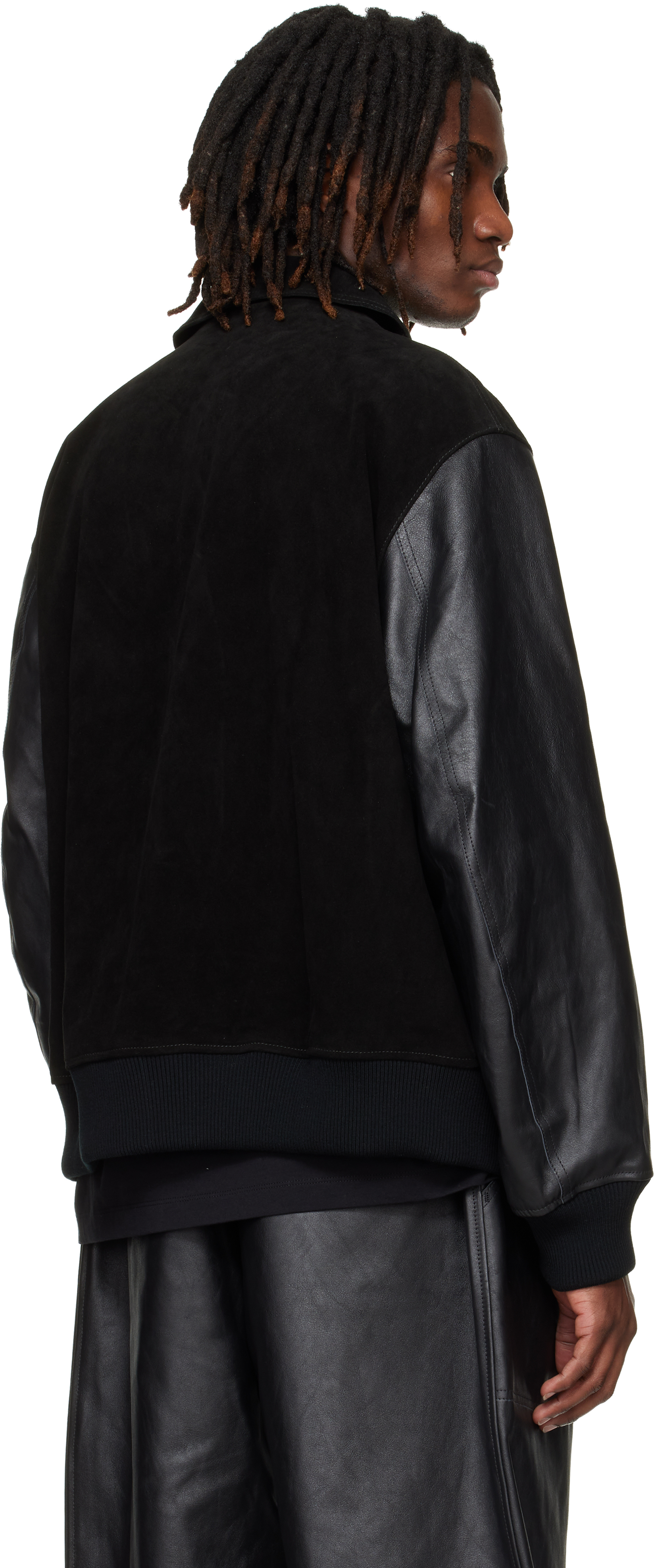 Black Mercedes-AMG F1 Edition Racing Leather Jacket
