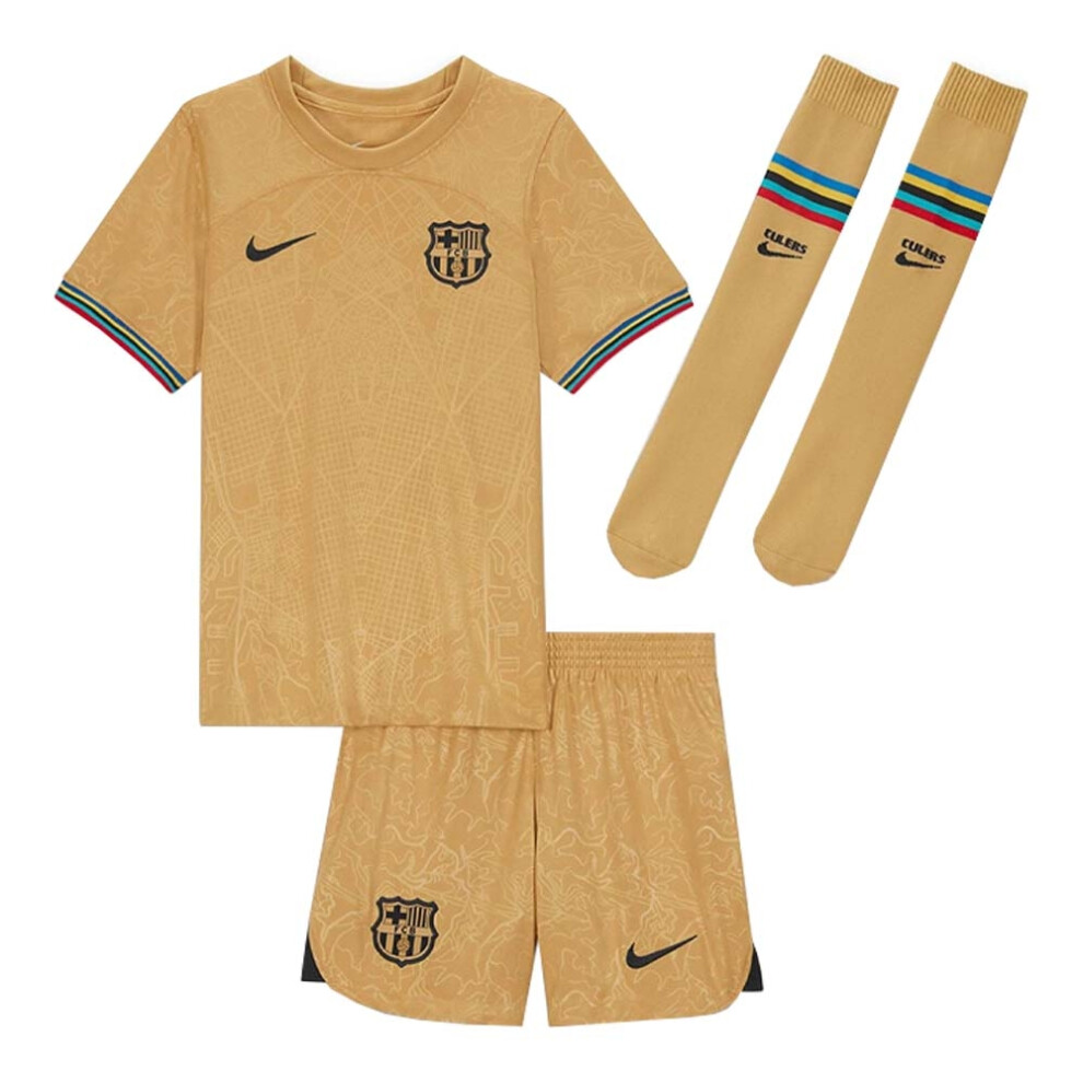 (LB) 2022-2023 Barcelona Little Boys Away Kit