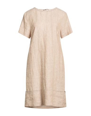 Woman Mini dress Light brown Size 8 Linen