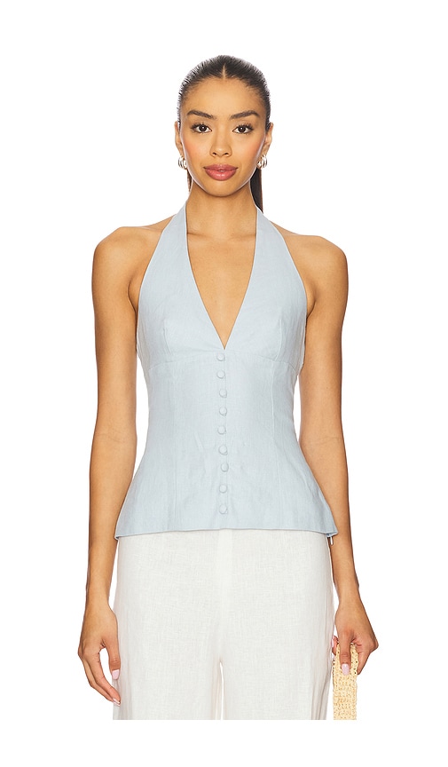 FAITHFULL THE BRAND x REVOLVE Marie Top in Baby Blue. -  XL also in