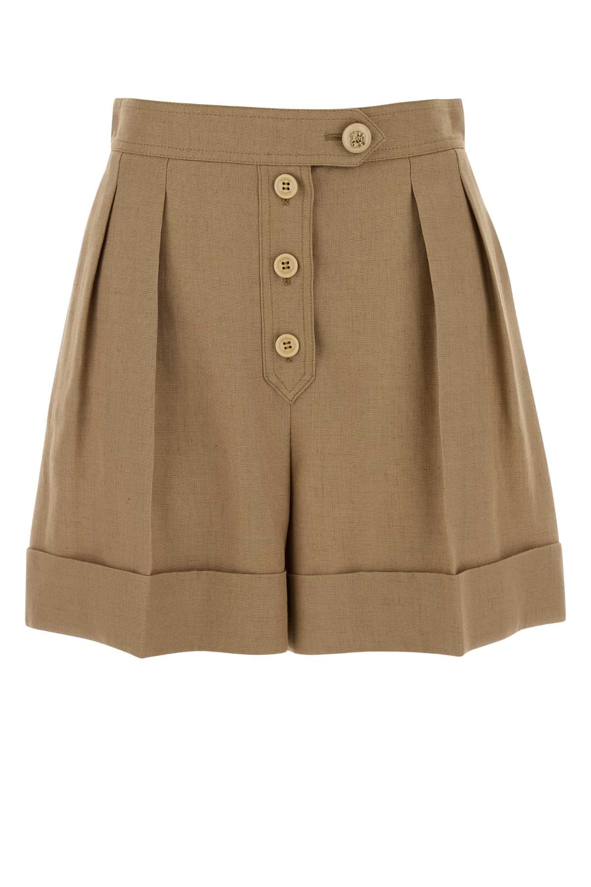 Solid Bermudas — Beige