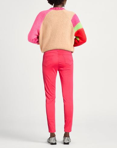 Woman Pants Fuchsia Size 25 Cotton, Elastane
