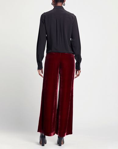 Woman Pants Burgundy Size 10 Viscose, Silk