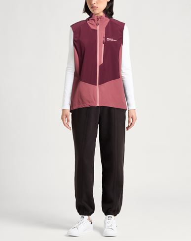 Woman Vest Plum Size M Polyester, Elastane