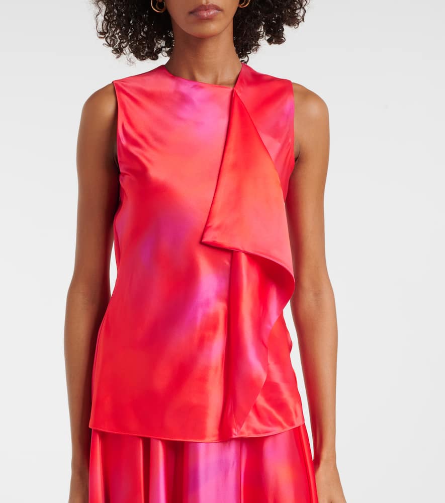 Kiara printed draped top