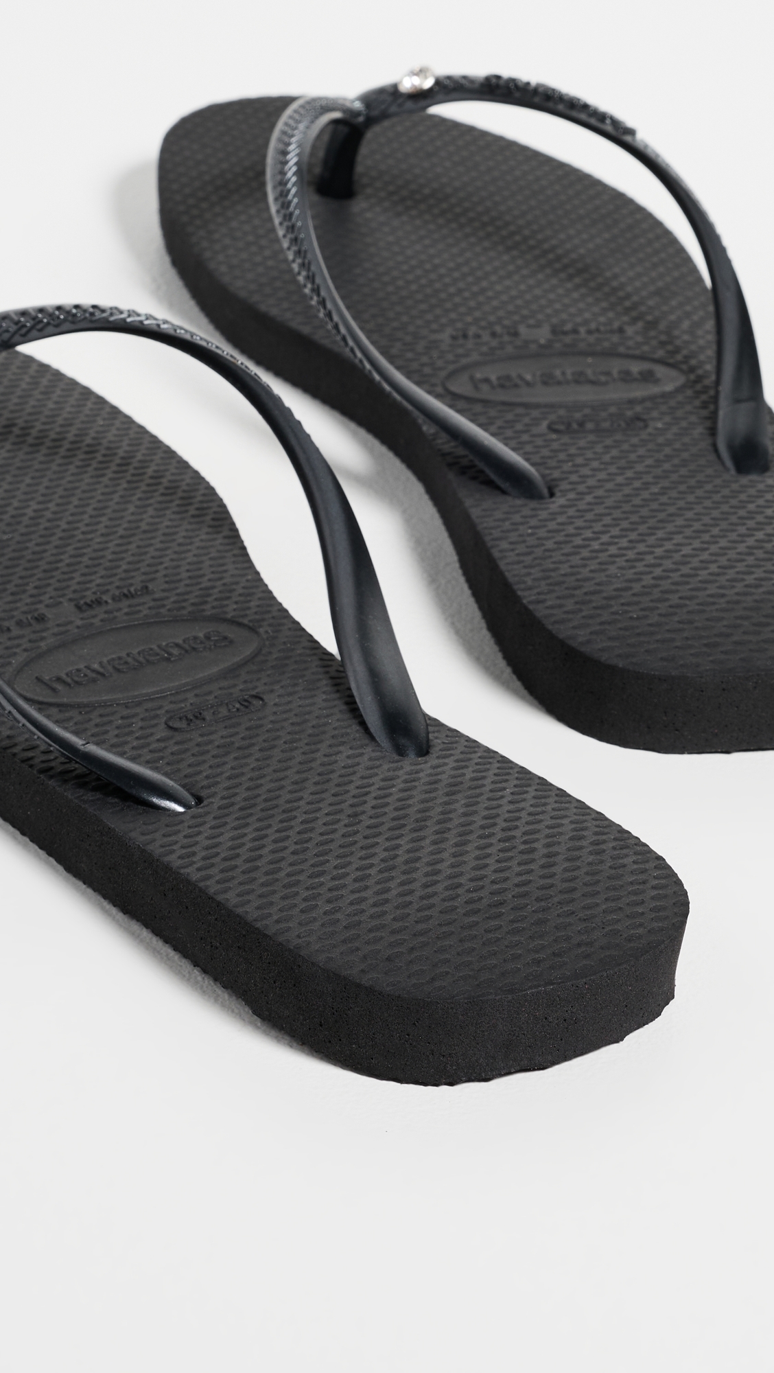 Slim Crystal SW II Sandals Black 8