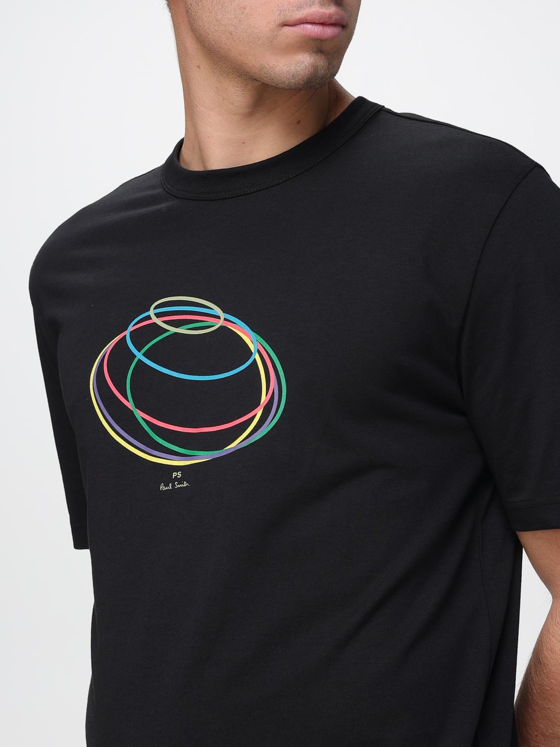 Abstract-print T-shirt - Black