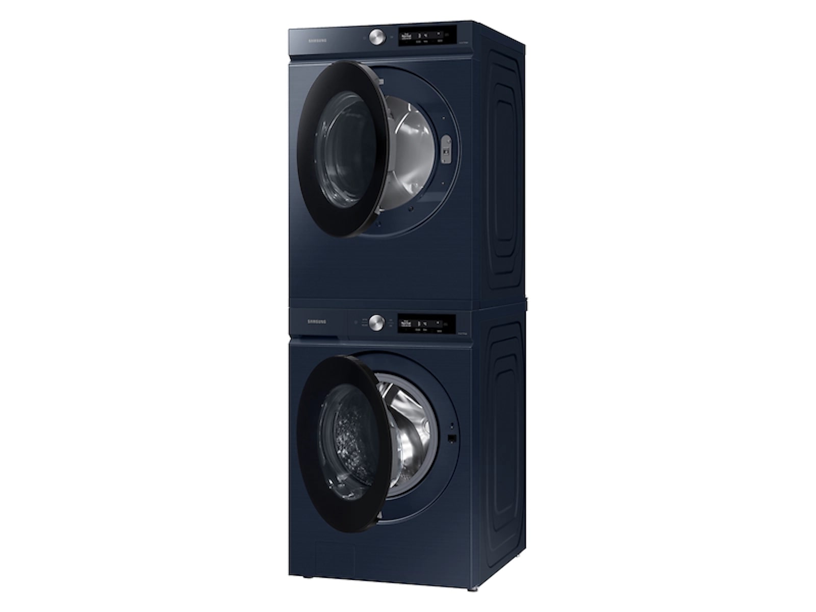 Bespoke 4.6 cu. ft. Large Capacity Front Load Washer with Super Speed Wash and AI Smart Dial in Brushed Navy Blue(WF46BB6700ADUS)