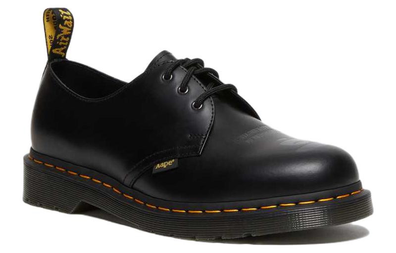 X AAPE 1461 Smooth Leather Oxford Shoes 'Black'