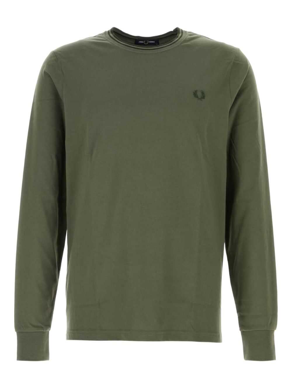 Logo-embroidered cotton T-shirt - Neutrals