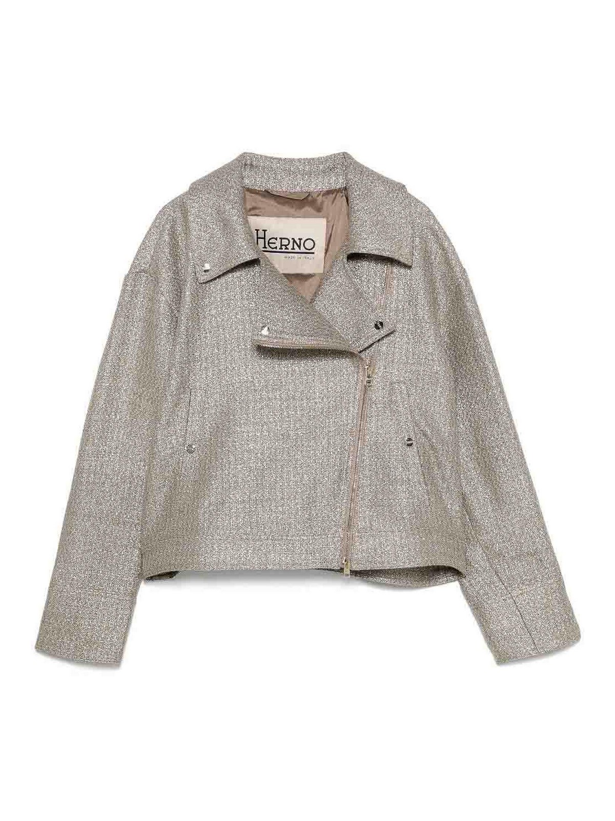 Biker-Style Jacket Jackets Brown