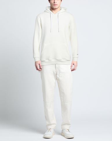 Man Sweatshirt White Size XL Polyester, Cotton