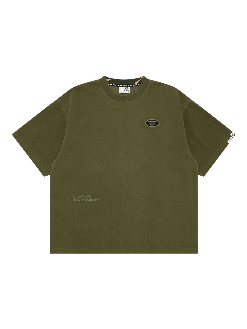 Panelled T-shirt - Green