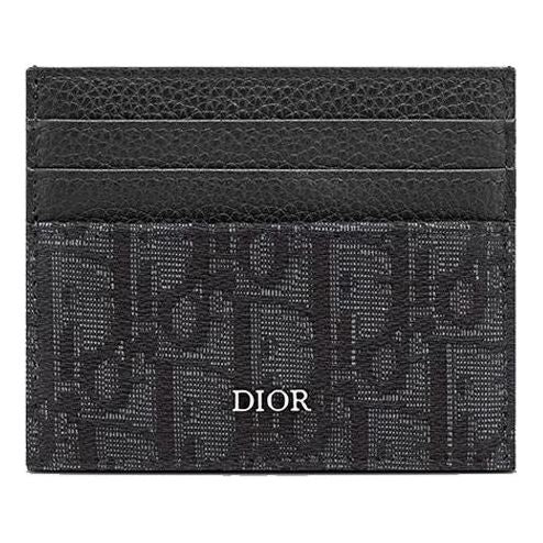Card Holder 'Black Oblique Jacquard'