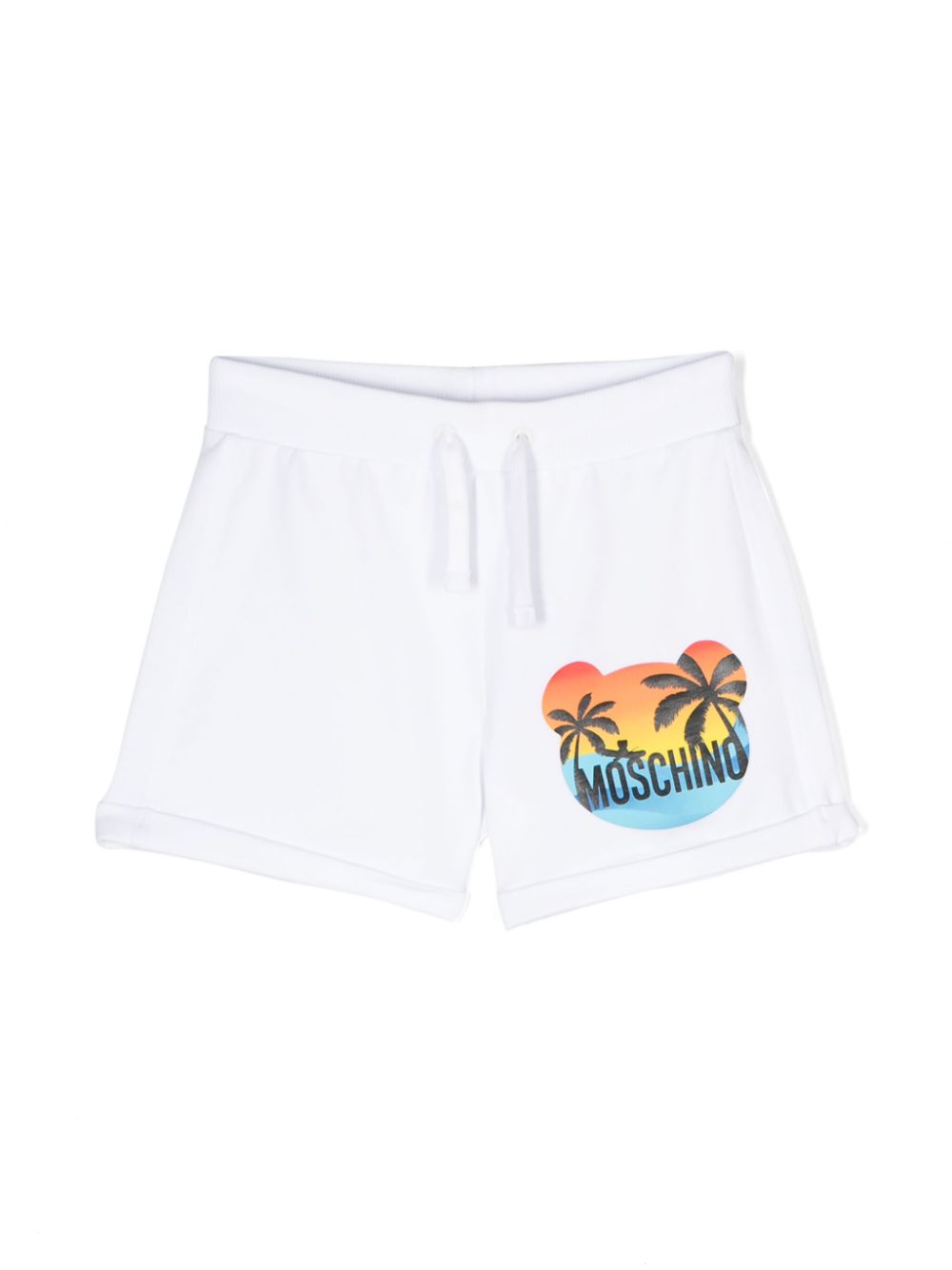 Logo-print shorts - White