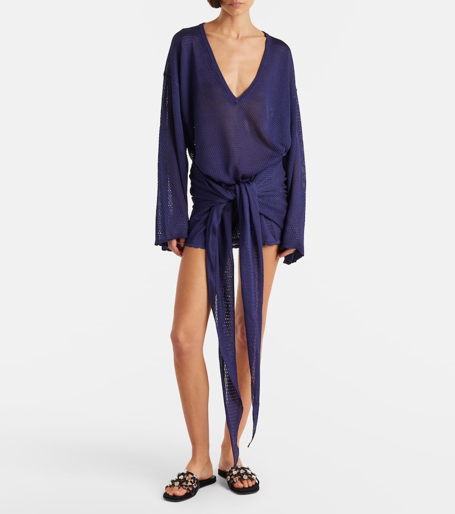 Open-knit minidress