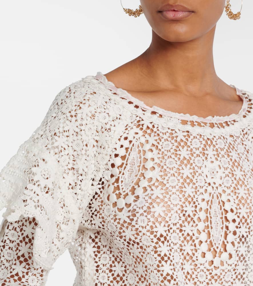 Hyliana cotton lace top