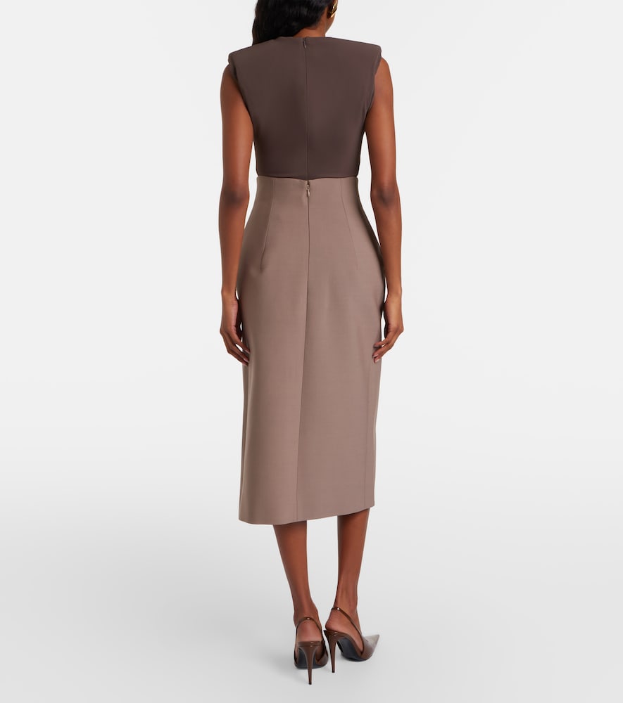 High-rise pencil skirt