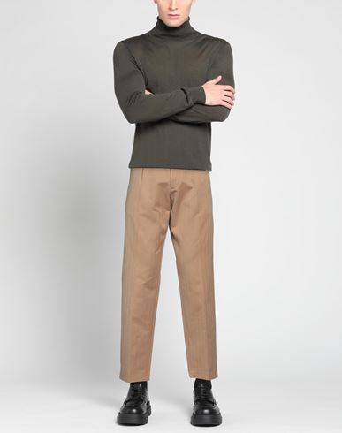Man Pants Camel Size 34 Cotton, Linen