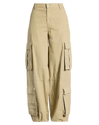 Woman Pants Sage green Size 25 Cotton
