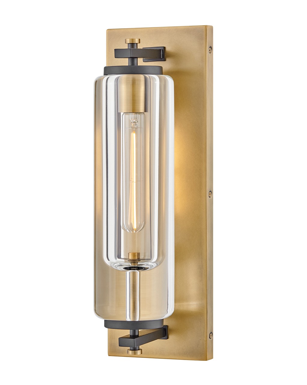 Heritage Brass LED Wall Mount from the Lourde Collection