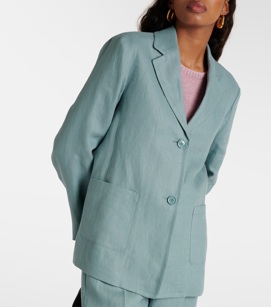 Socrates single-breasted linen blazer