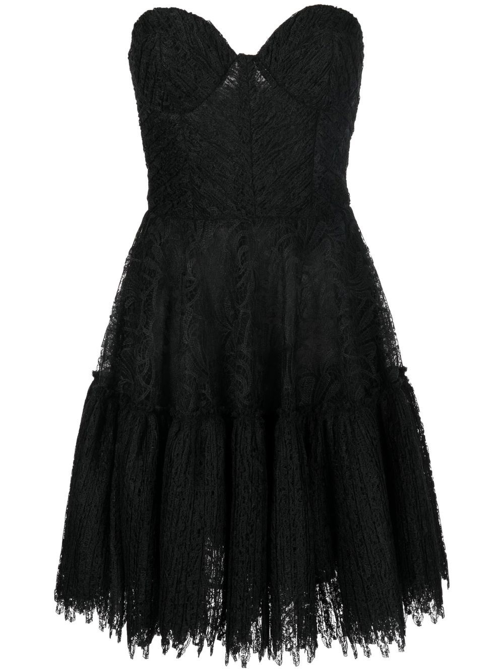 Esme floral-lace dress - Black