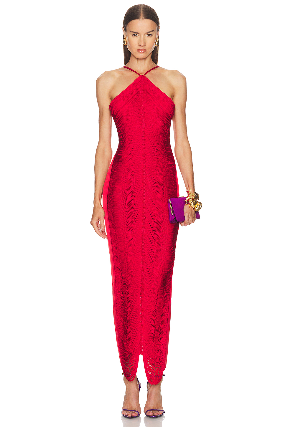 Cult Gaia Renata Gown in Ghermez - Red. XS also in L