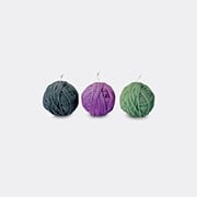 'gomitolo' Multicolour Candles, Set Of Three