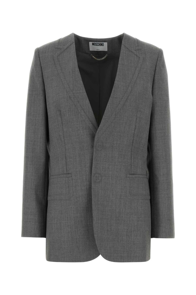 Grey Wool Blazer