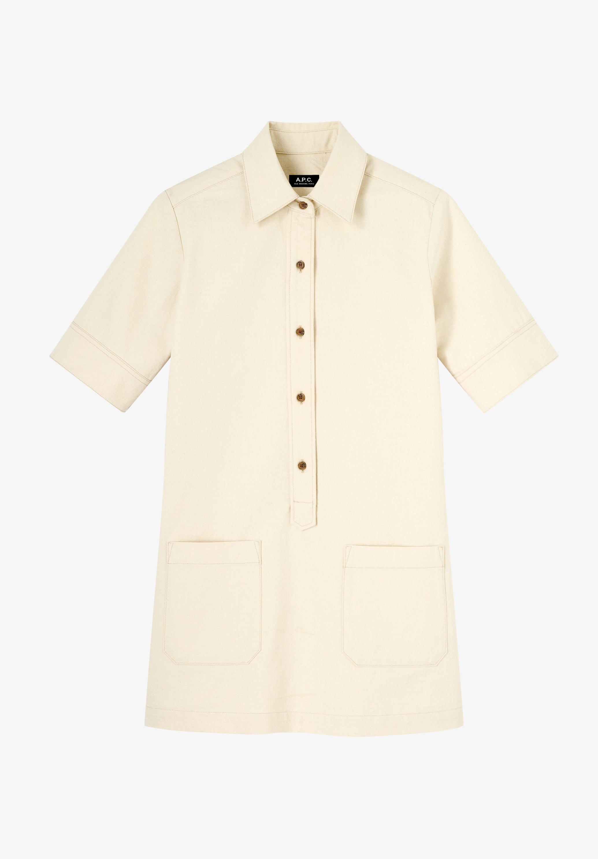 A. P.C. Women's Poly dress Size: 34 in Ecru