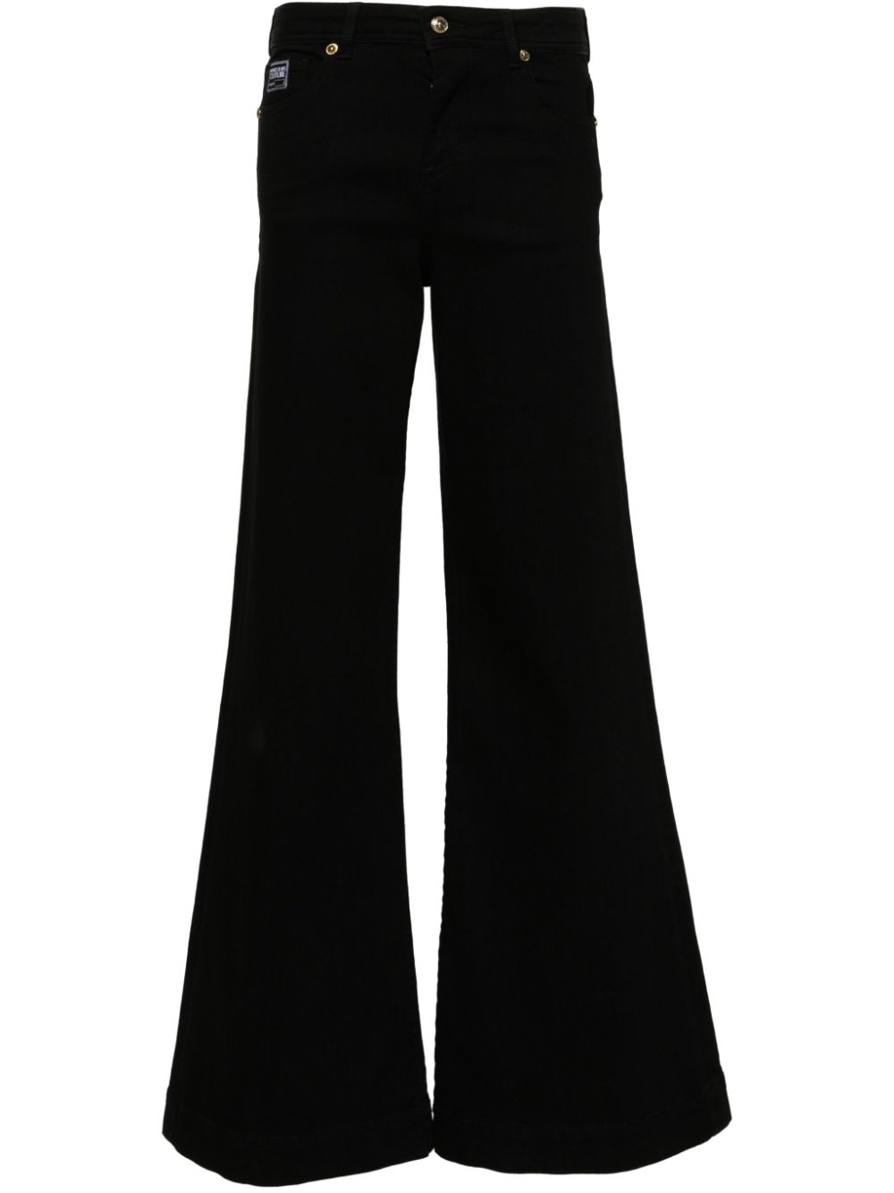 High-rise wide-leg jeans - Black