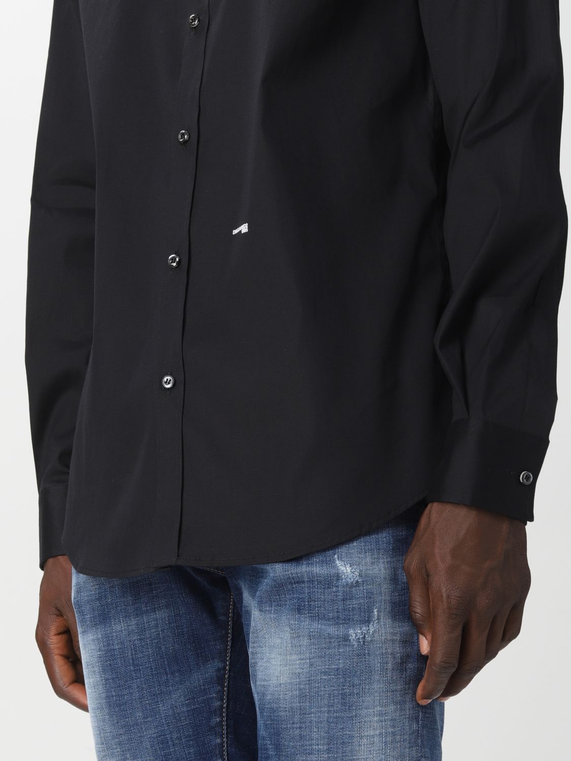 Shirt in cotton poplin