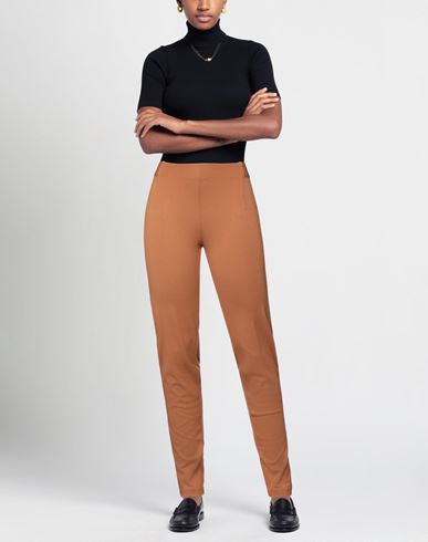 Woman Pants Camel Size 4 Viscose, Polyamide, Elastane