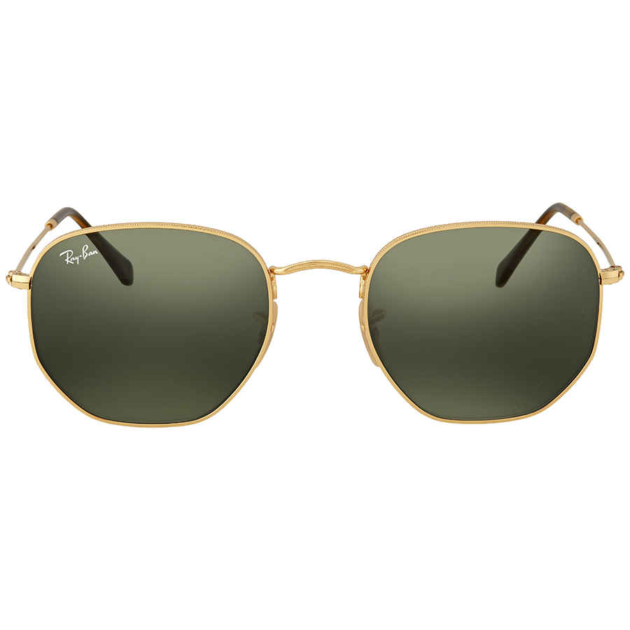 Hexagonal Flat Lenses Green Unisex Sunglasses RB3548N 001