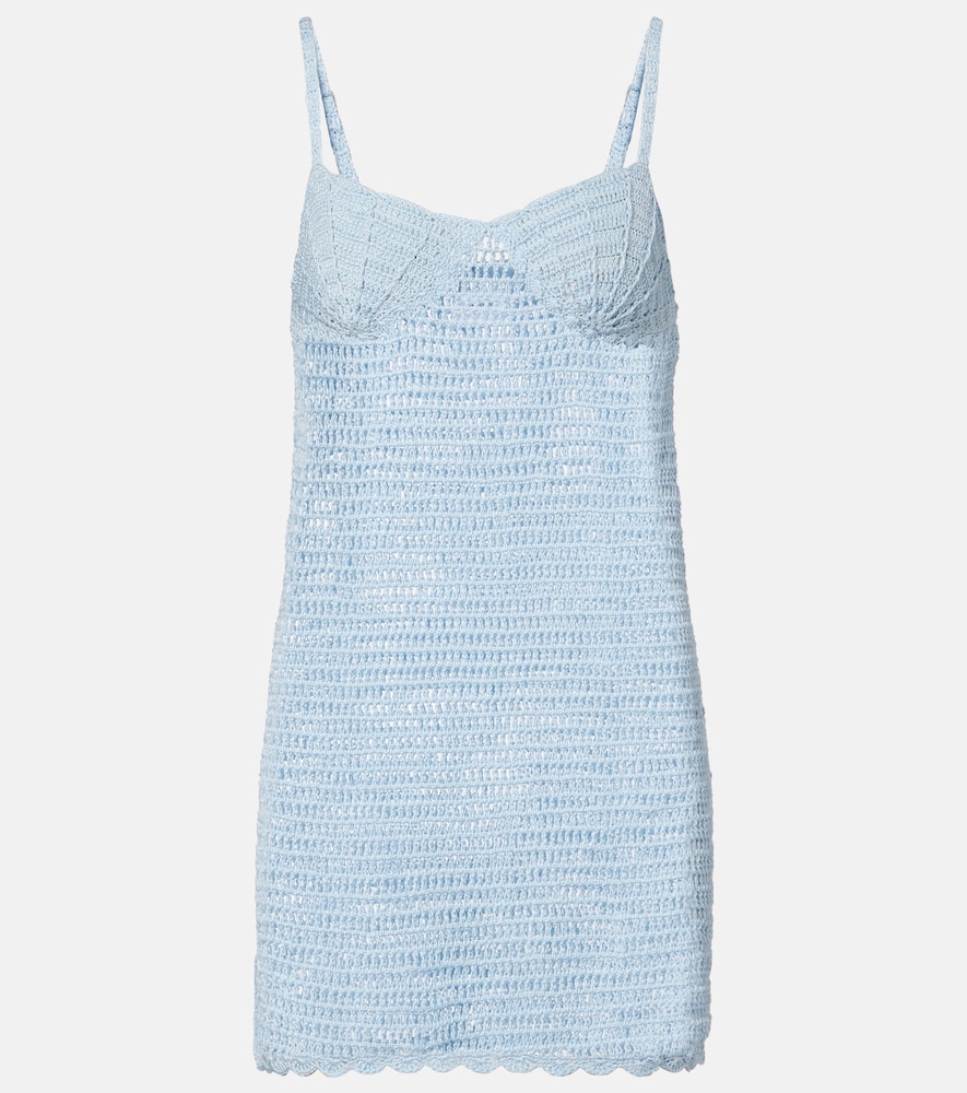 Cotton crochet minidress