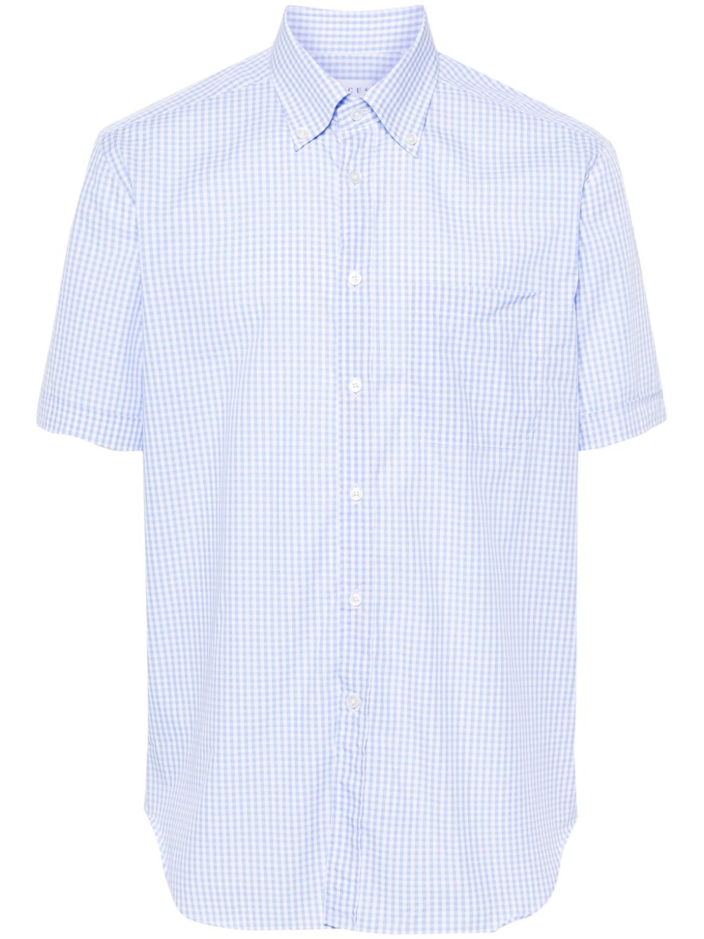 Check-pattern cotton shirt - Blue