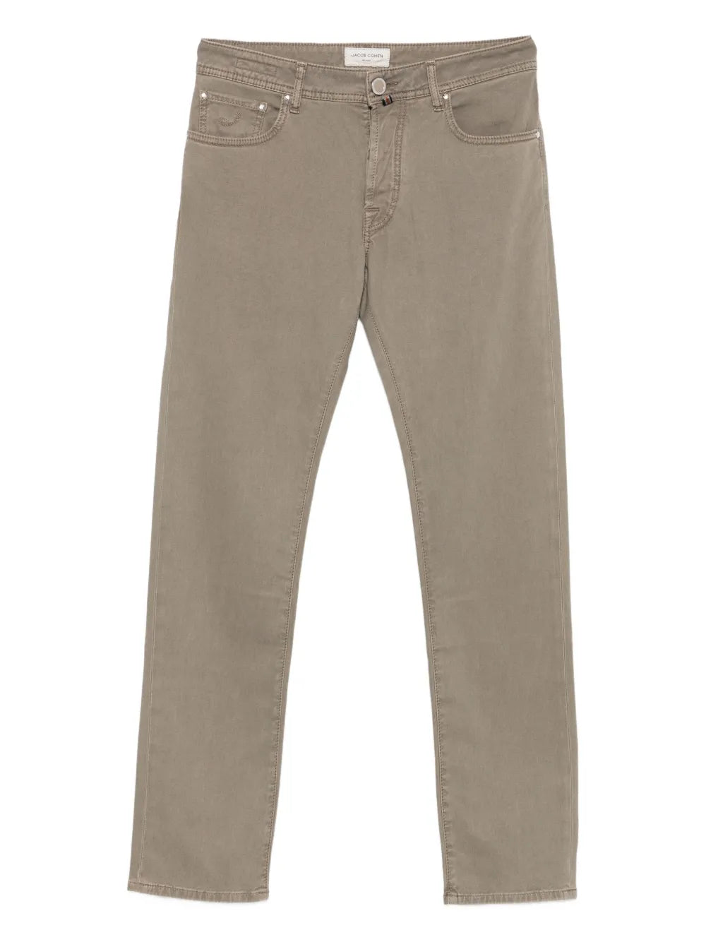 Straight-Leg Jeans — Beige