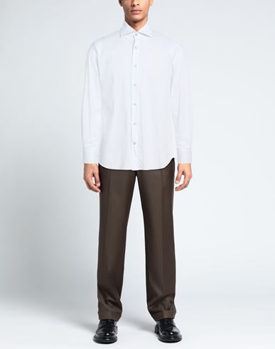Man Shirt White Size 18 Cotton, Polyester, Elastane