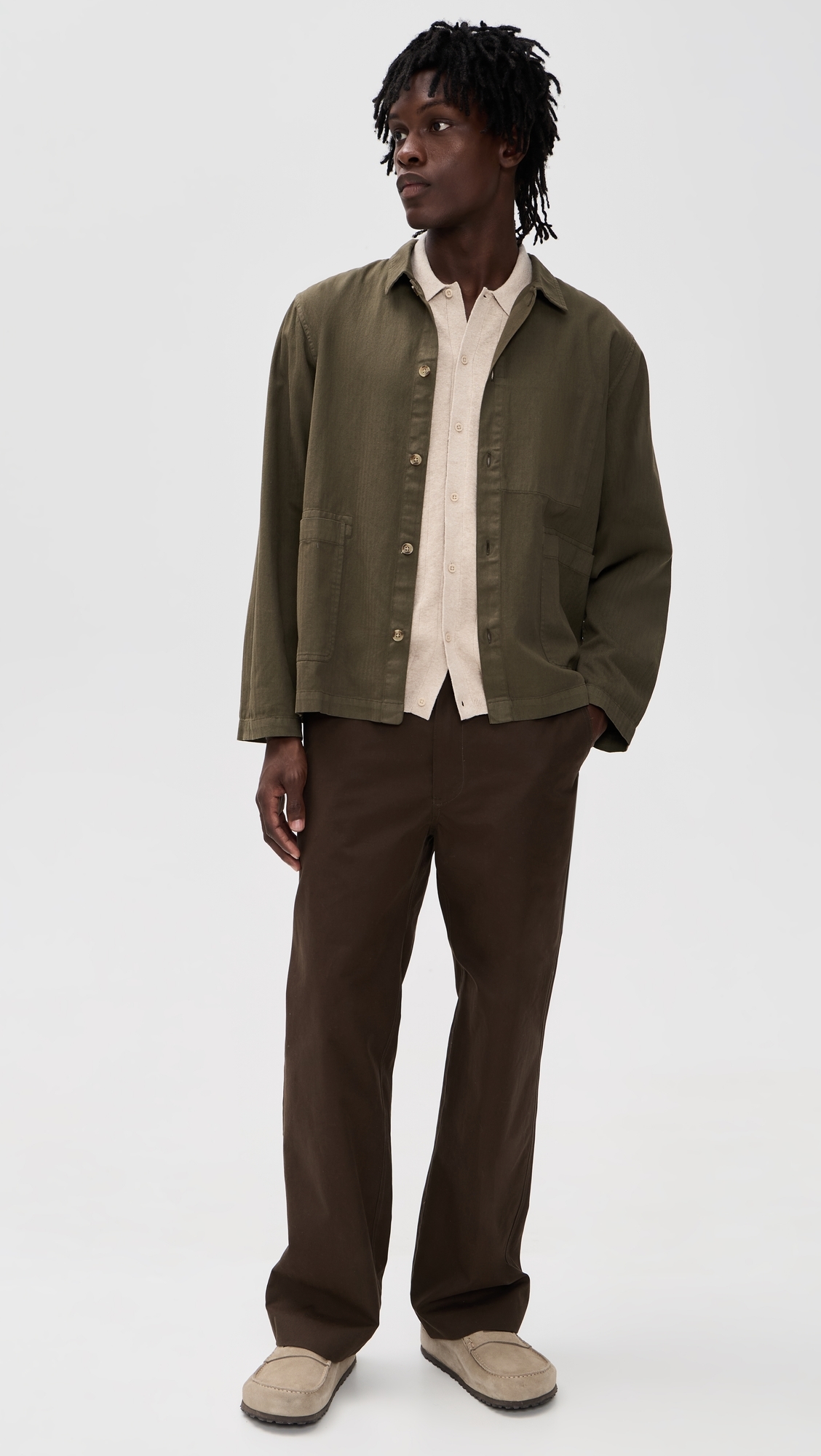 Knit Piazza Shirt Heather Oatmeal