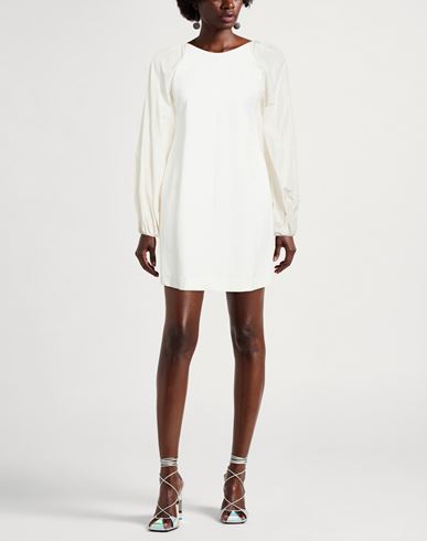 Woman Mini dress Off white Size 4 Viscose, Polyamide, Elastane, Polyester